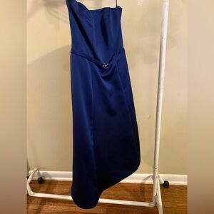 Blue Michealangelo bridesmaid dress